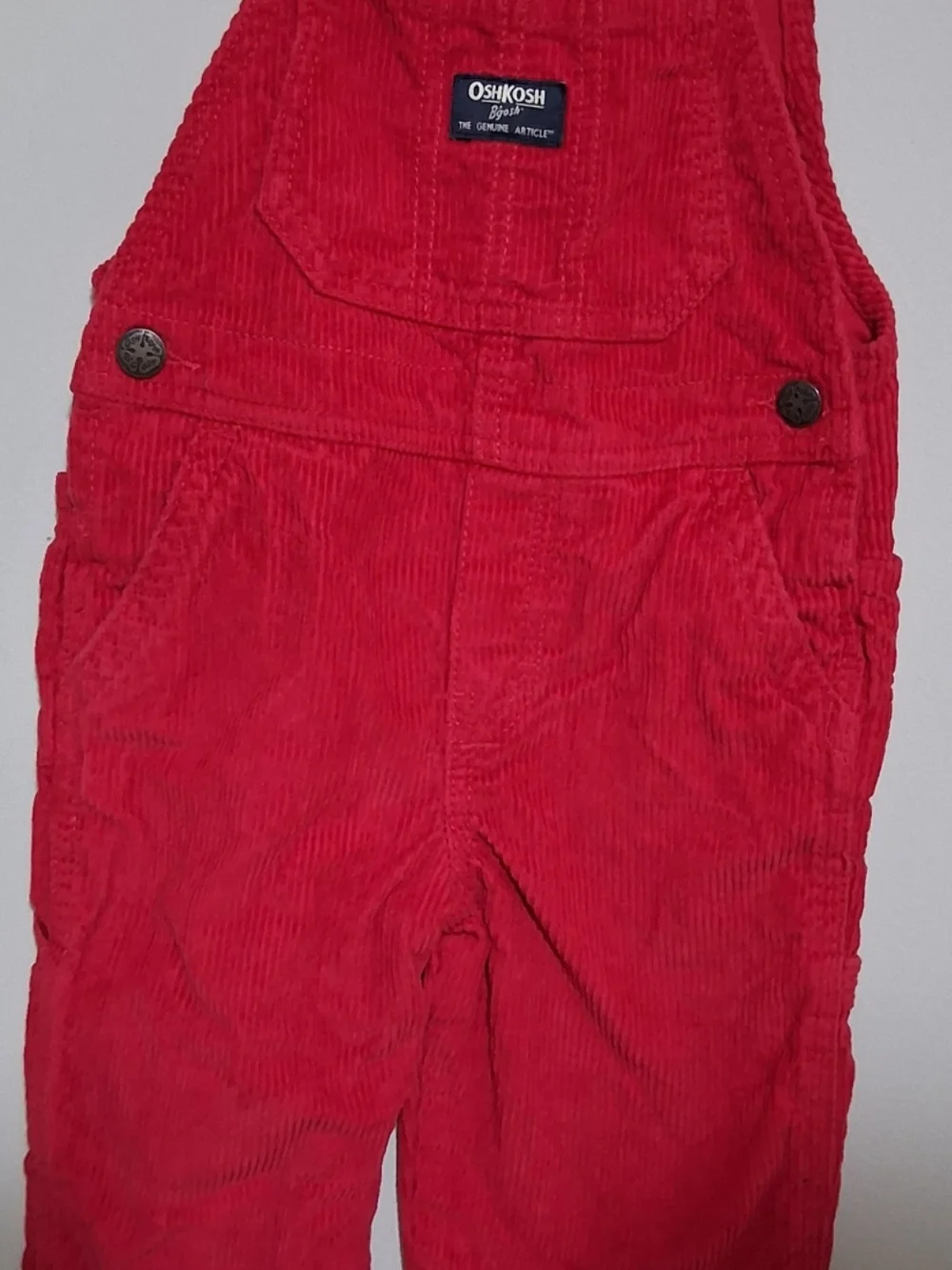 OshKosh B'gosh Red Corduroy Overalls for Kids